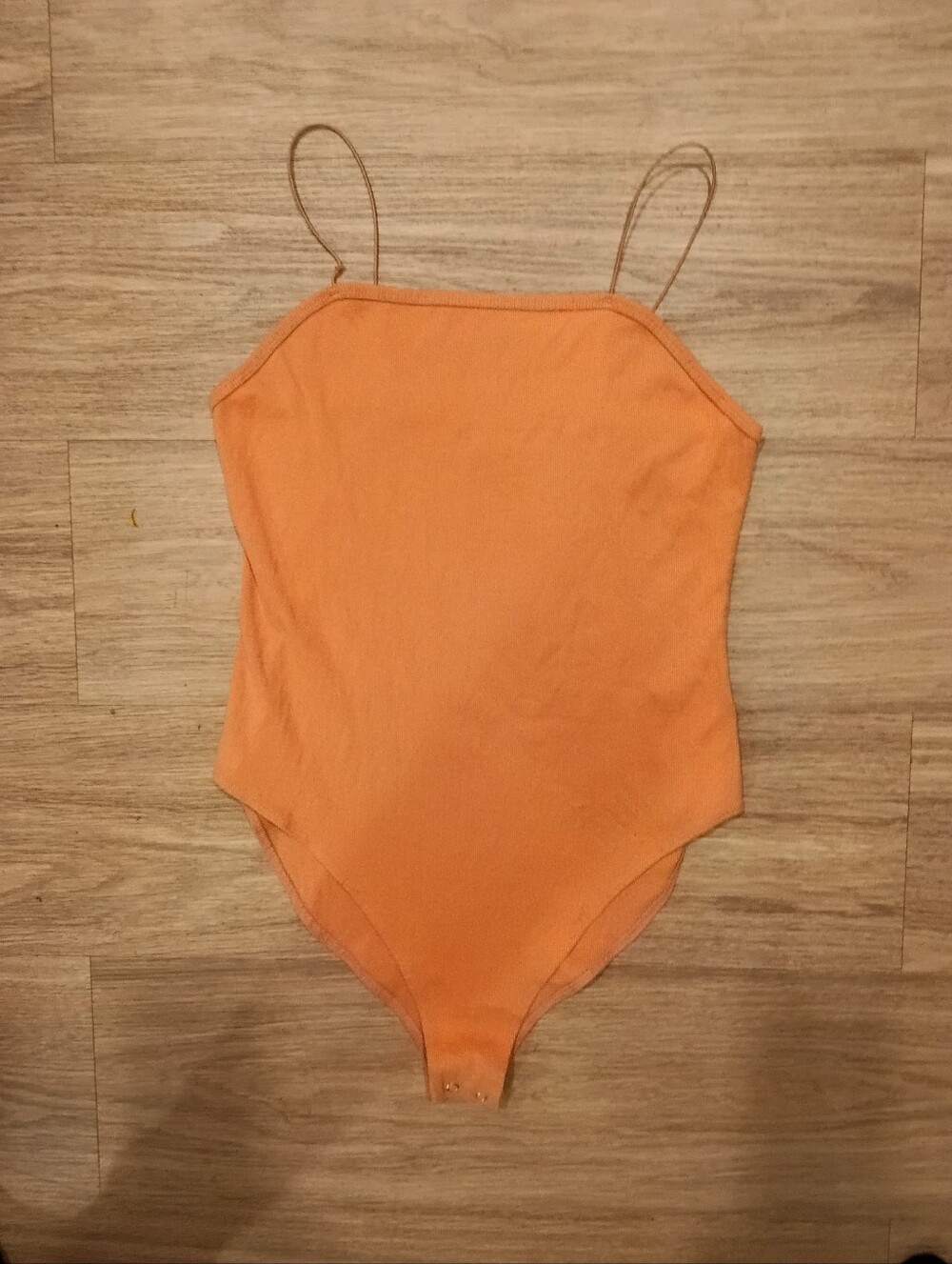 Orange Halter Neck Women's Bodysuit